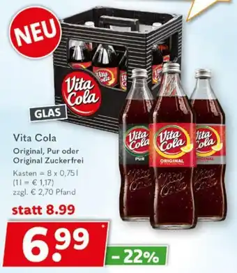 Getränkeland Vita Cola 8x0,75 L Angebot