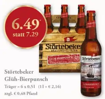 Getränkeland Störtebeker Glüh Bierpunsch 6x0,5 L Angebot