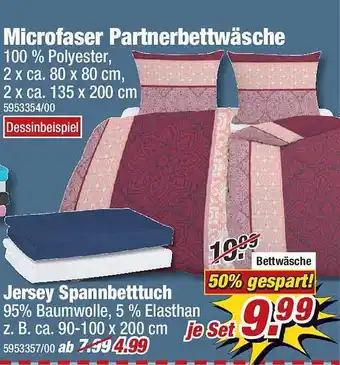 Poco Microfaser Partnerbettwäsche Angebot