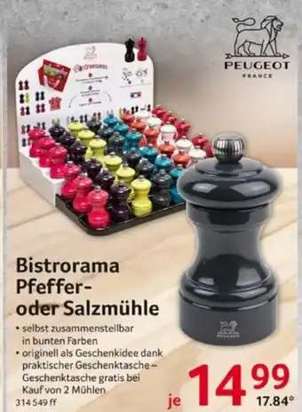 Selgros Peugeot Bistrorama Pfeffer- o. Salzmuhle Angebot