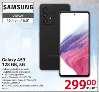 Selgros Samsung Galaxy A53 5G 128Gb Angebot