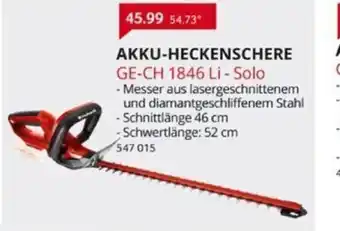 Selgros Einhell Akku-Heckenschere | GE-CH 1846Li-Solo Angebot