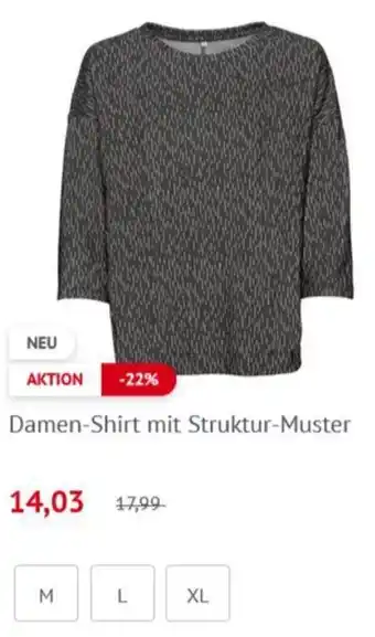 NKD Damen Shirt mit Struktur Muster Angebot