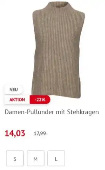 NKD Damen Pullunder mit Stehkragen Angebot