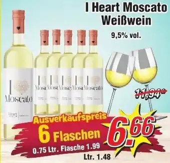 Wiglo Wunderland I Heart Moscato Weißwein 6x0,75 Ltr. Flasche Angebot