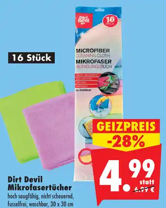 Mäc Geiz Dirt Devil Mikrofasertücher Angebot