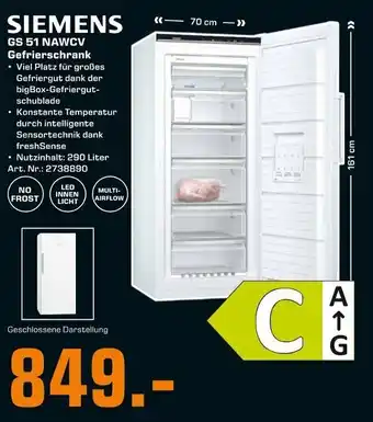 Saturn Siemens GS 51 NAWCV Gefrierschrank Angebot