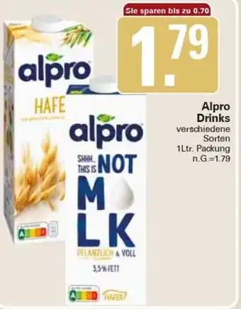 WEZ Alpro Drinks 1Ltr. Packung Angebot