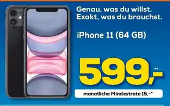 Euronics XXL iPhone 11 64 GB Angebot