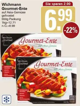 WEZ Wichmann Gourmet Ente 550g Packung Angebot