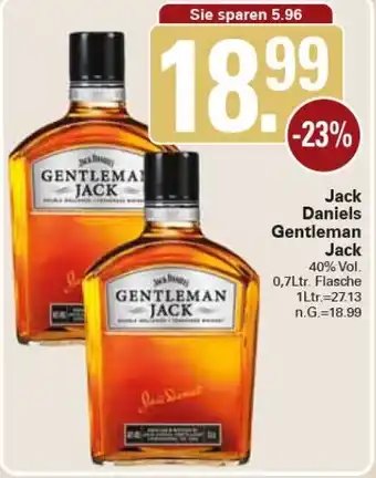 WEZ Jack Daniel's Gentleman Jack 0,7Ltr. Flasche Angebot