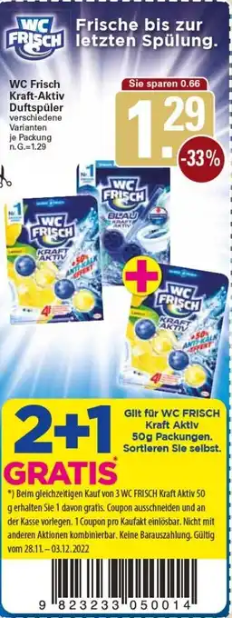 WEZ WC Frisch Kraft Aktiv Duftspüler Angebot