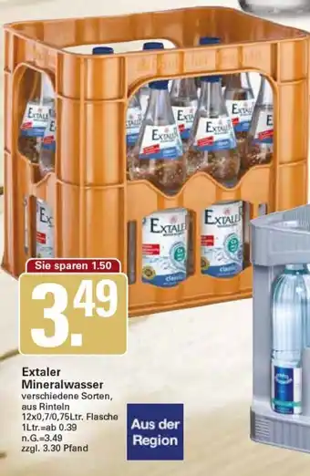 WEZ Extaler Mineralwasser 12x0,7/0,75Ltr. Flasche Angebot