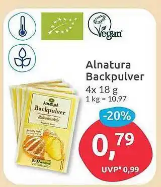 Budni Alnatura backpulver Angebot