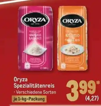 METRO Oryza spezialitätenreis Angebot