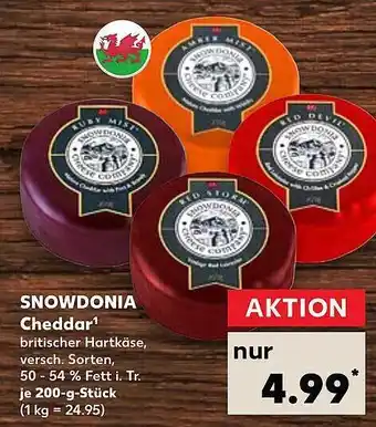 Kaufland Snowdonia cheddar Angebot