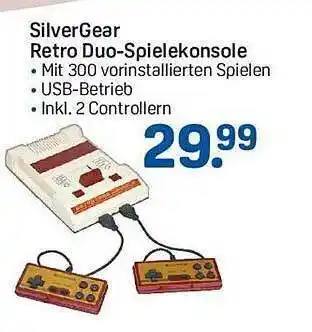 Rossmann Silvergear retro duo-spielkonsole Angebot