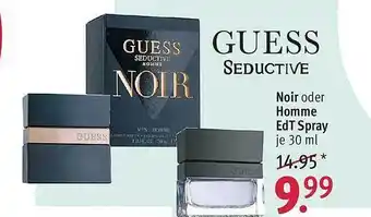 Rossmann Guess seductive noir oder homme edt spray Angebot