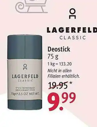 Rossmann Lagerfeld classic deostick Angebot