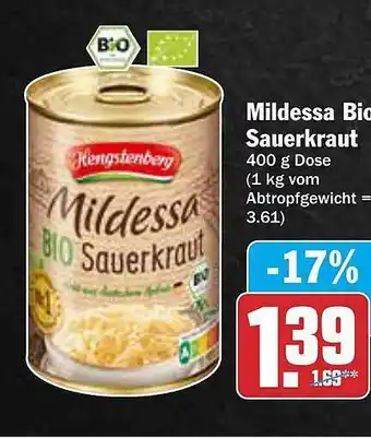 AEZ Mildessa bio sauerkraut Angebot