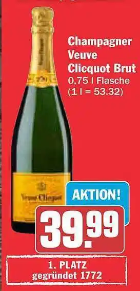 AEZ Champagner veuve clicquot brut Angebot