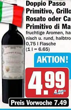 AEZ Doppio passo primitivo, grillo rosato oder cava primitivo di manduria Angebot