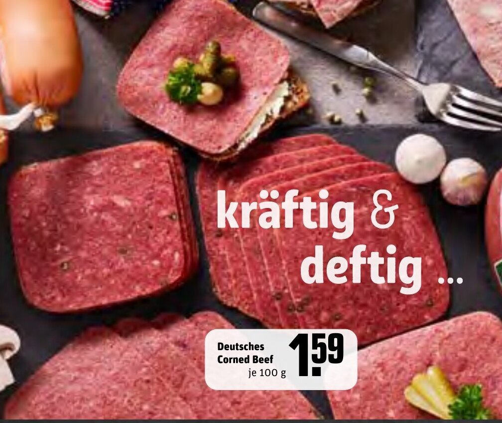 Deutsches Corned Beef 100 g Angebot bei REWE