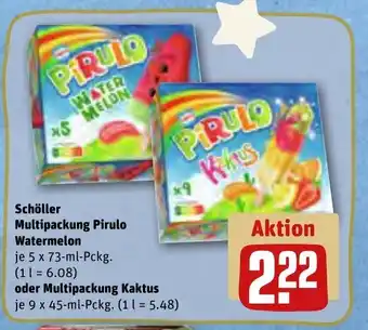 REWE Schöller Multipackung Pirulo Watermelon 5x73ml oder Multipackung Kaktus 9x45 ml Pckg. Angebot