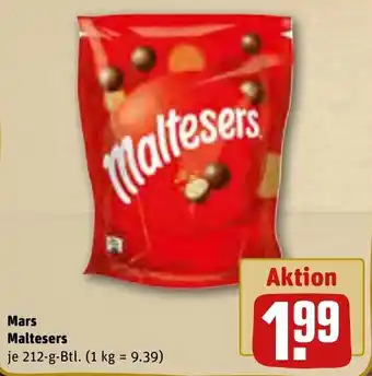 REWE Mars Maltesers 212 g Btl. Angebot