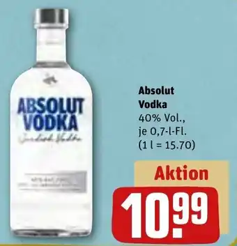 REWE Absolut Vodka 0,7 L-Fl. Angebot