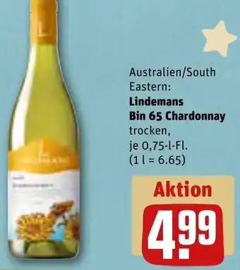 REWE Lindemans Bin 65 Chardonnay 0,75 L Fl. Angebot