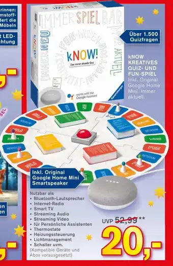 KODi Ravensburger Know Kreatives Quiz- u. Fun-Spiel Angebot