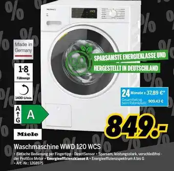 MEDIMAX Miele waschmaschine wwd120wcs Angebot