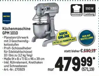 METRO Metro professional küchenmaschine gpm 1010 Angebot