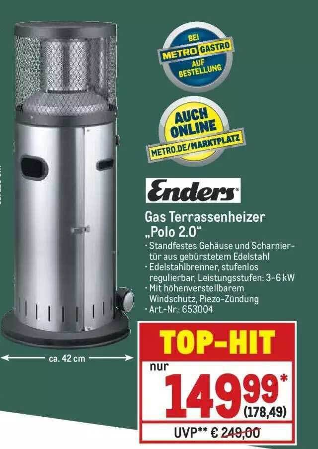 Enders gas terrassenheizer „polo 2.0“ Angebot bei METRO