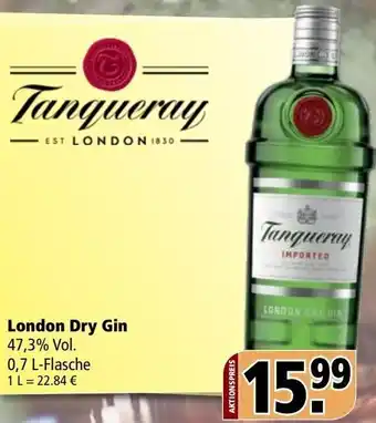 Getränke Rössler Tanqueray London Dry Gin 0,7 L Flasche Angebot