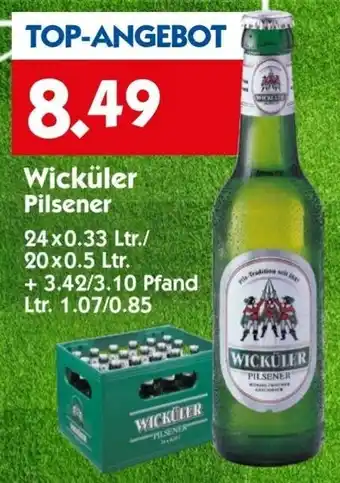 Hol'ab Getränkemarkt Wicküler Pilsener 24x0,33/20x0,5 Ltr. Angebot