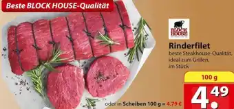 Famila Nord Ost Block House Rinderfilet 100 g Angebot