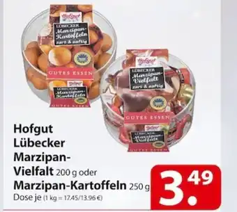 Famila Nord Ost Hofgut Lübecker Marzipan Vielfalt 200 g oder Marzipan Kartoffeln 250 g Angebot