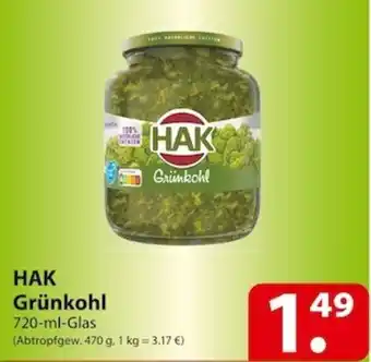 Famila Nord Ost HAK Grünkohl 720 ml Glas Angebot