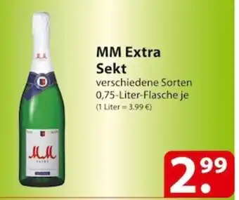 Famila Nord Ost MM Extra Sekt 0,75 Liter Flasche Angebot