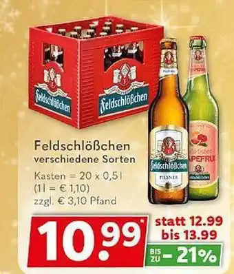 Getränkeland Feldschlößchen verschiedene sorten Angebot