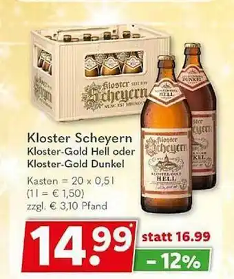 Getränkeland Kloster scheyern kloster-gold hell oder dunkell Angebot