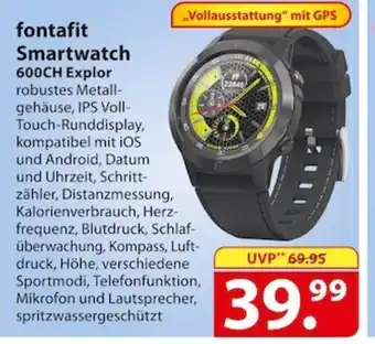 Famila Nord Ost fontafit Smartwatch 600CH Explot Angebot