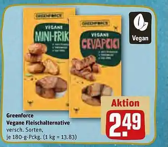 REWE Greenforce vegane fleischalternative Angebot