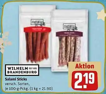 REWE Salami sticks Angebot