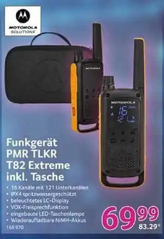 Selgros Motorola funkgerät pmr tlkr t82 extreme inkl. tasche Angebot