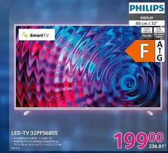 Selgros Philips led-tv 32pfs6805 Angebot