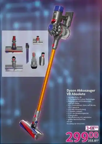 Selgros Dyson akkusauger v8 absolute Angebot