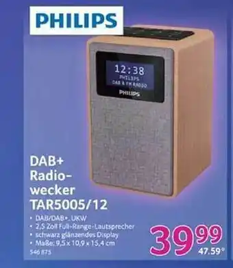 Selgros Philips dab+ radiowecker tar5005-12 Angebot